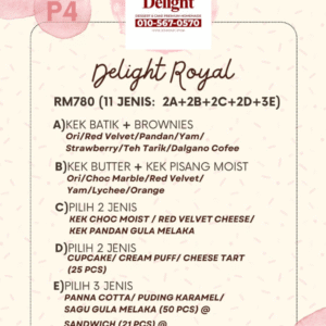pakej delight royal – 11 jenis dessert