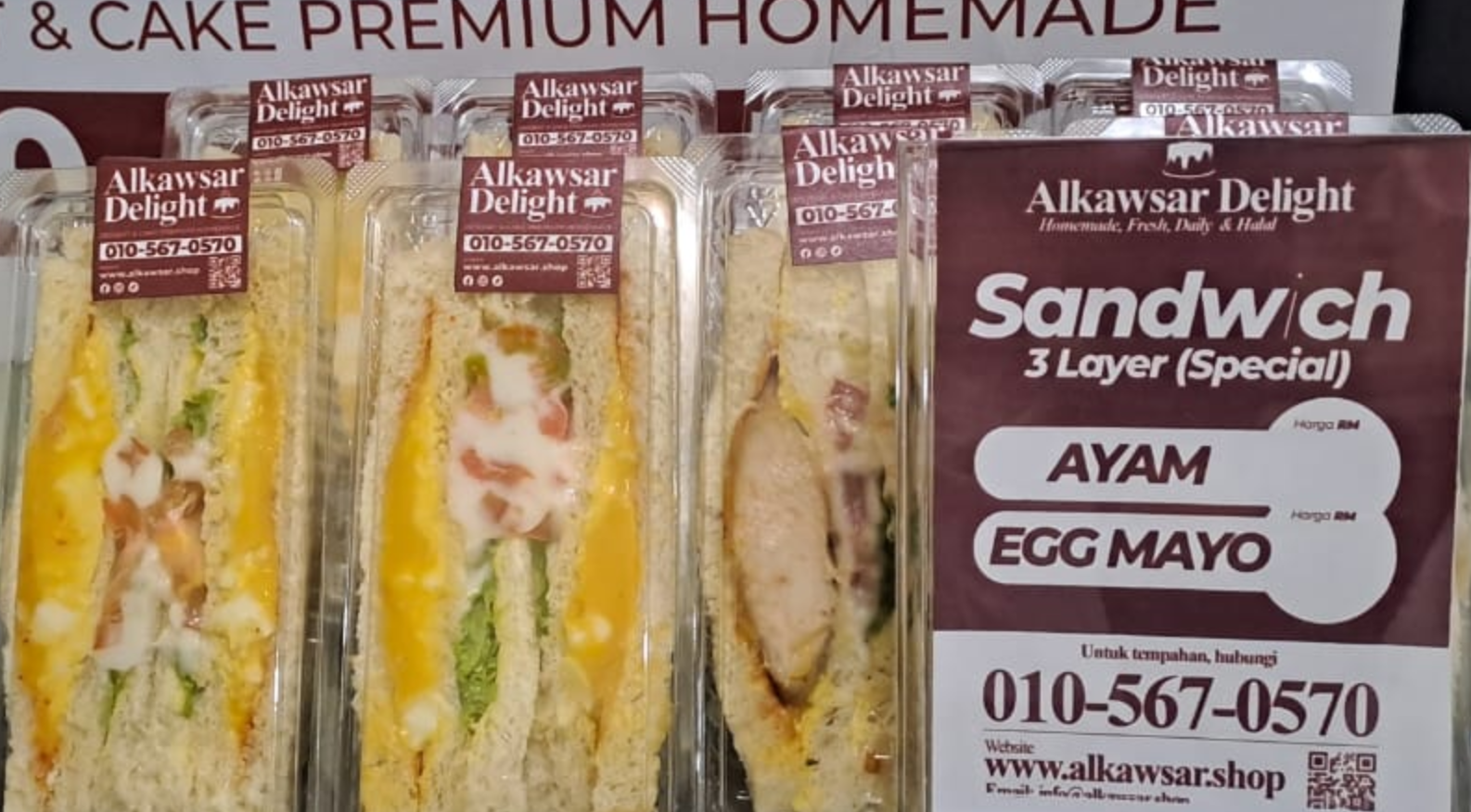 sandwich 3 layer special alkawsar delight kini di warung kita & restoran jamal salim
